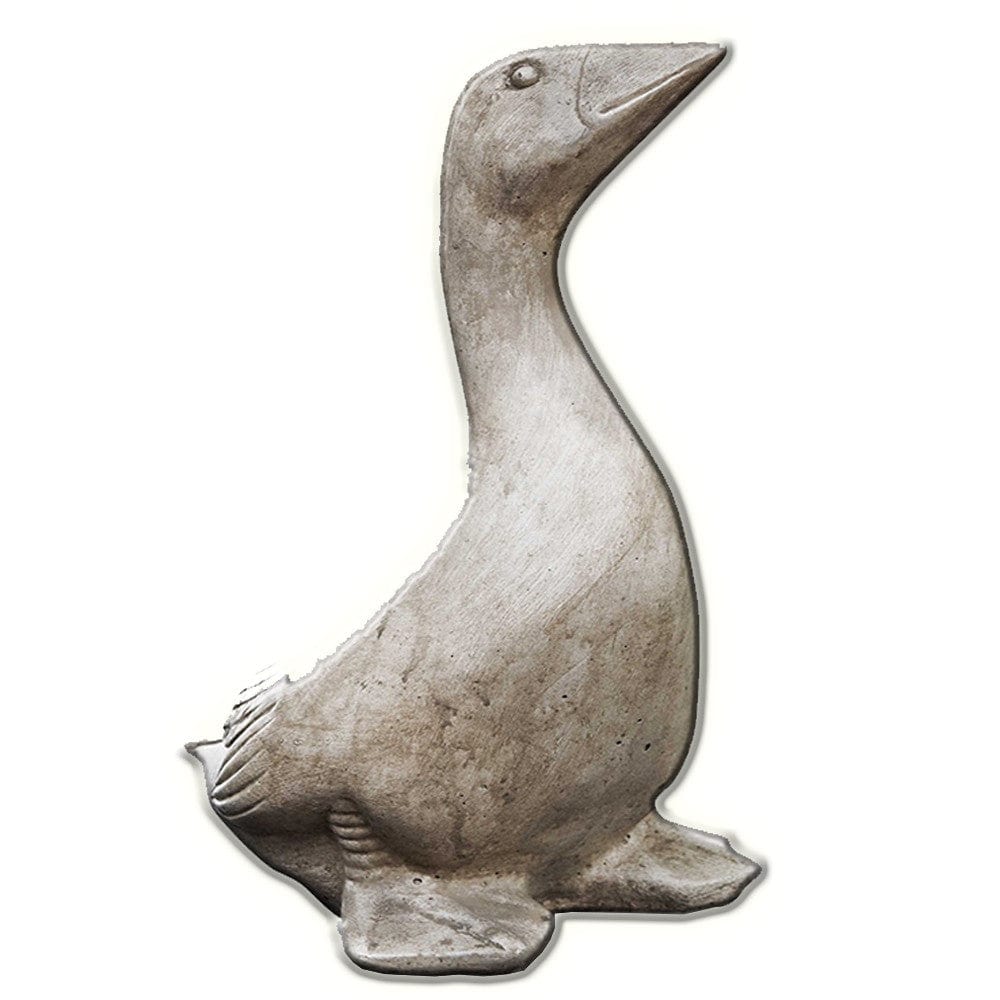 Kate's Goose Cast Stone Garden Statue - Outdoorartpross