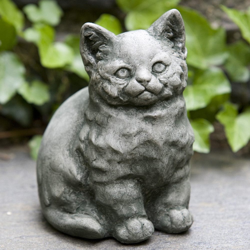 Kitty Cast Stone Garden Statue - Outdoorartpross