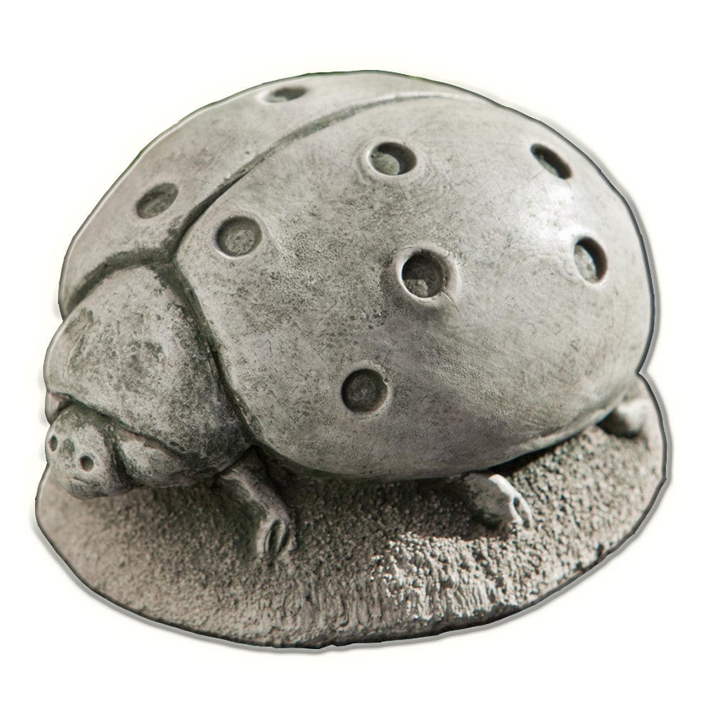 Ladybug Cast Stone Garden Statue - Outdoorartpross