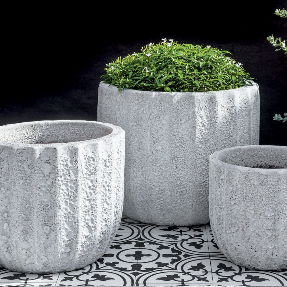 Maris Planter Set of 3 in White Coral - Outdoorartpross