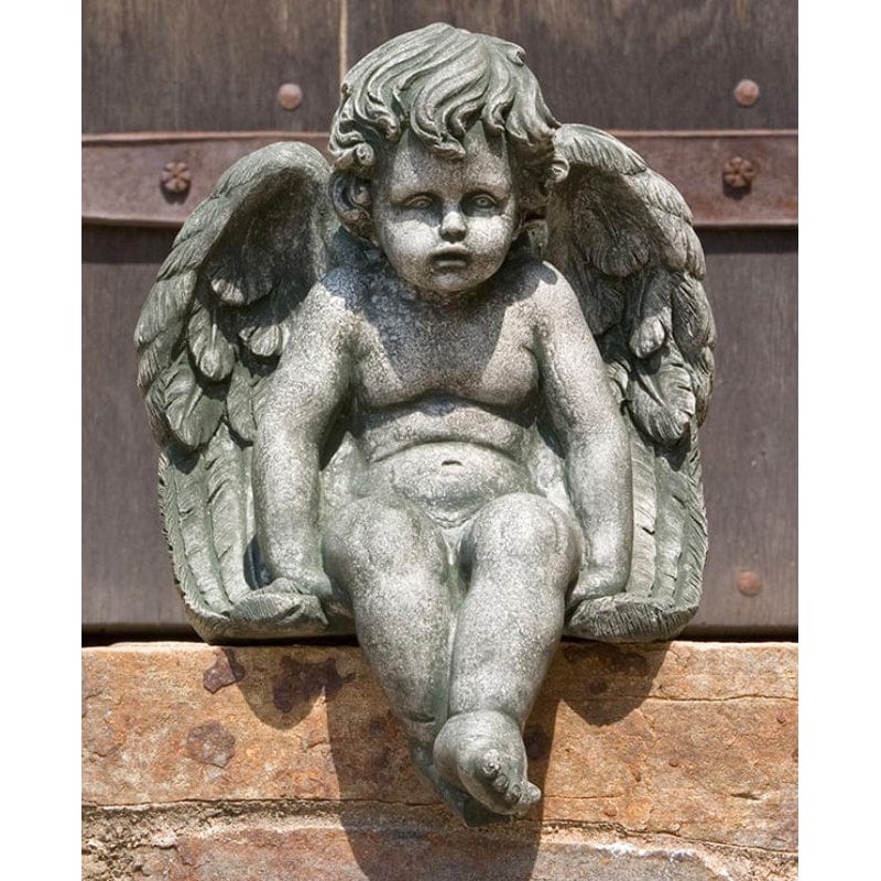 Medium Sitting Cherub - Outdoorartpross