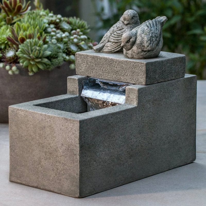 Mini Element With Birds Garden Fountain - Outdoorartpross