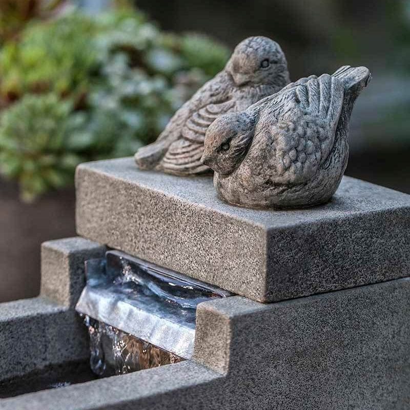 Mini Element With Birds Garden Fountain - Outdoorartpross
