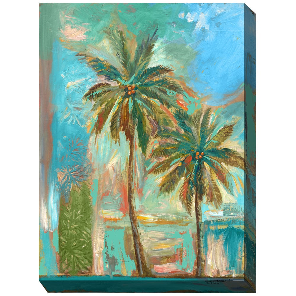 Modern Palms #1 Outdoor Canvas Art - Outdoorartpross