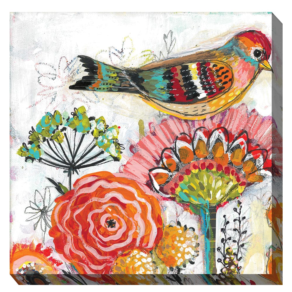 Mrs. Tweeter Outdoor Canvas Art - Outdoorartpross