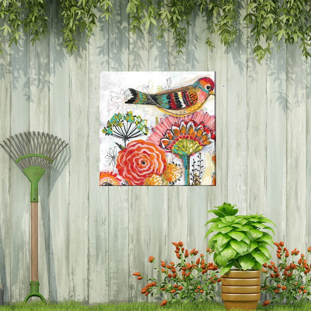Mrs. Tweeter Outdoor Canvas Art - Outdoorartpross