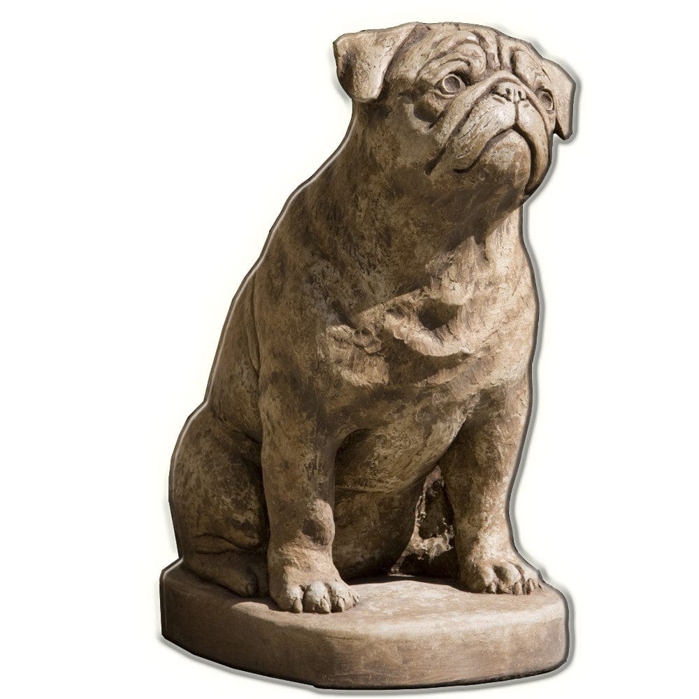 Mugsy Cast Stone Garden Statue - Outdoorartpross