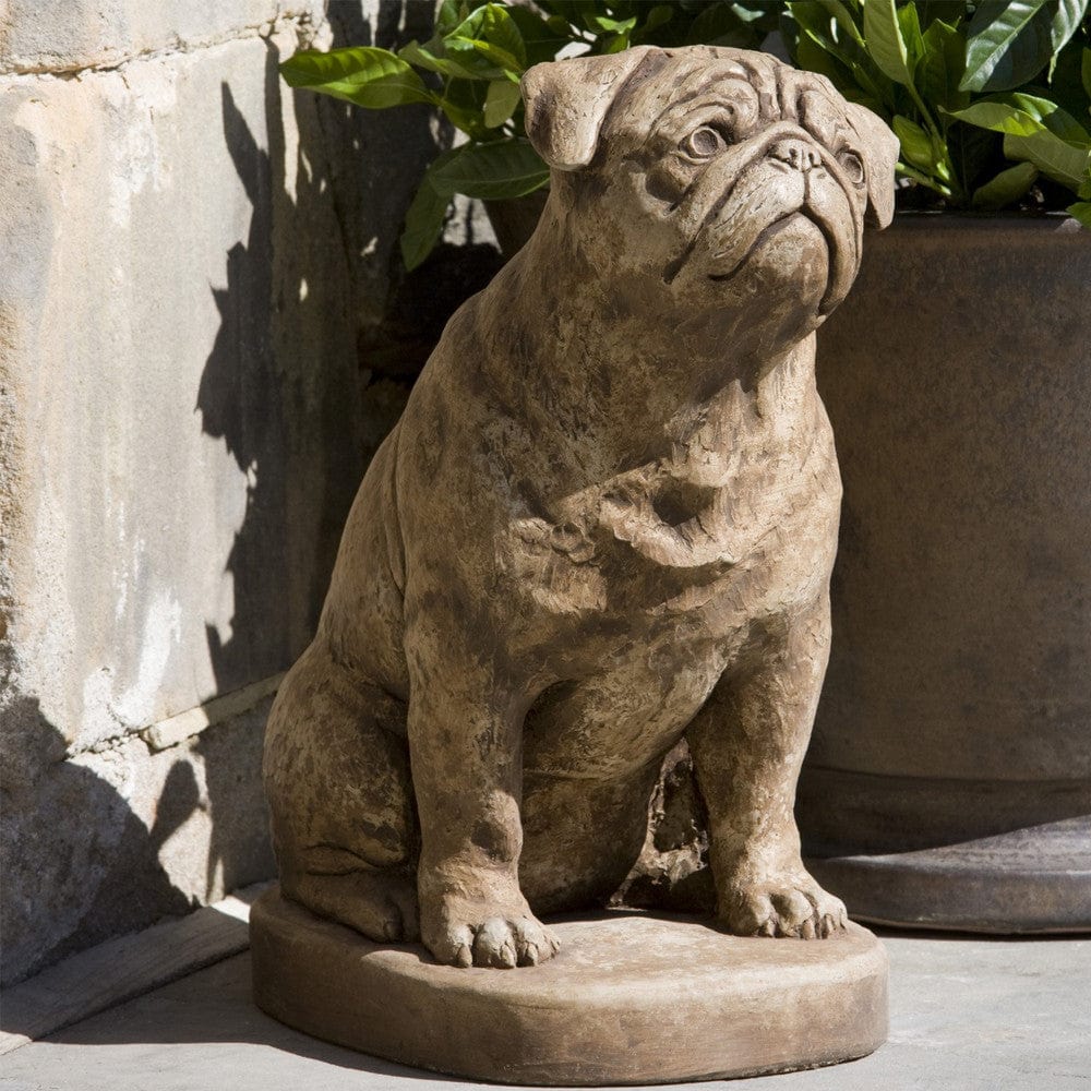 Mugsy Cast Stone Garden Statue - Outdoorartpross