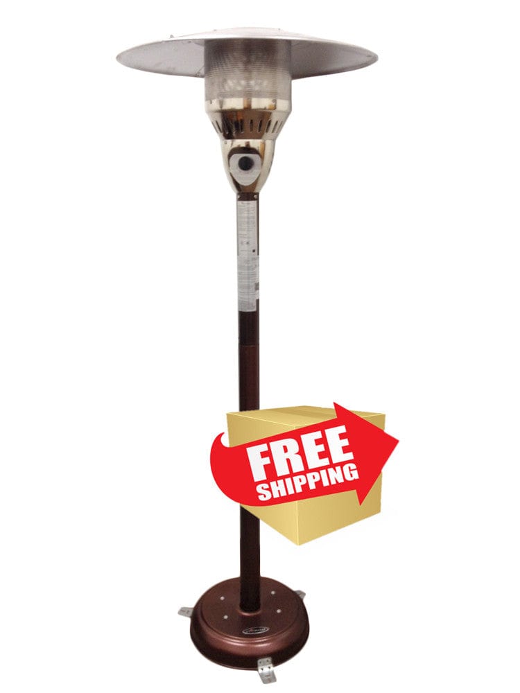 85" Natural Gas Outdoor Patio Heater in Hammered Bronze - Outdoorartpross