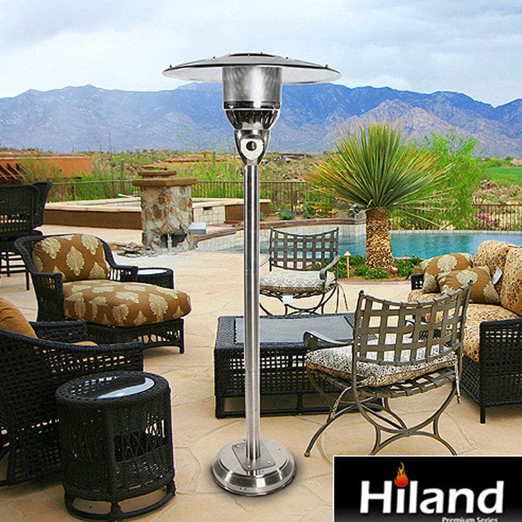 85" Natural Gas Outdoor Patio Heater in Stainless Steel - Outdoorartpross