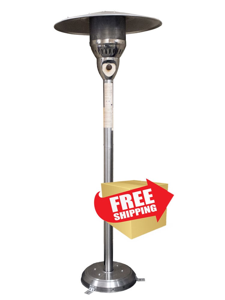 85" Natural Gas Outdoor Patio Heater in Stainless Steel - Outdoorartpross