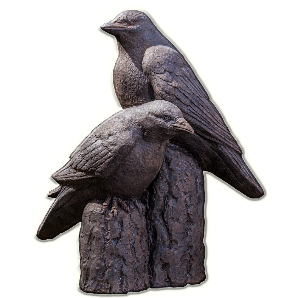 Nevermore Cast Stone Garden Statue - Outdoorartpross