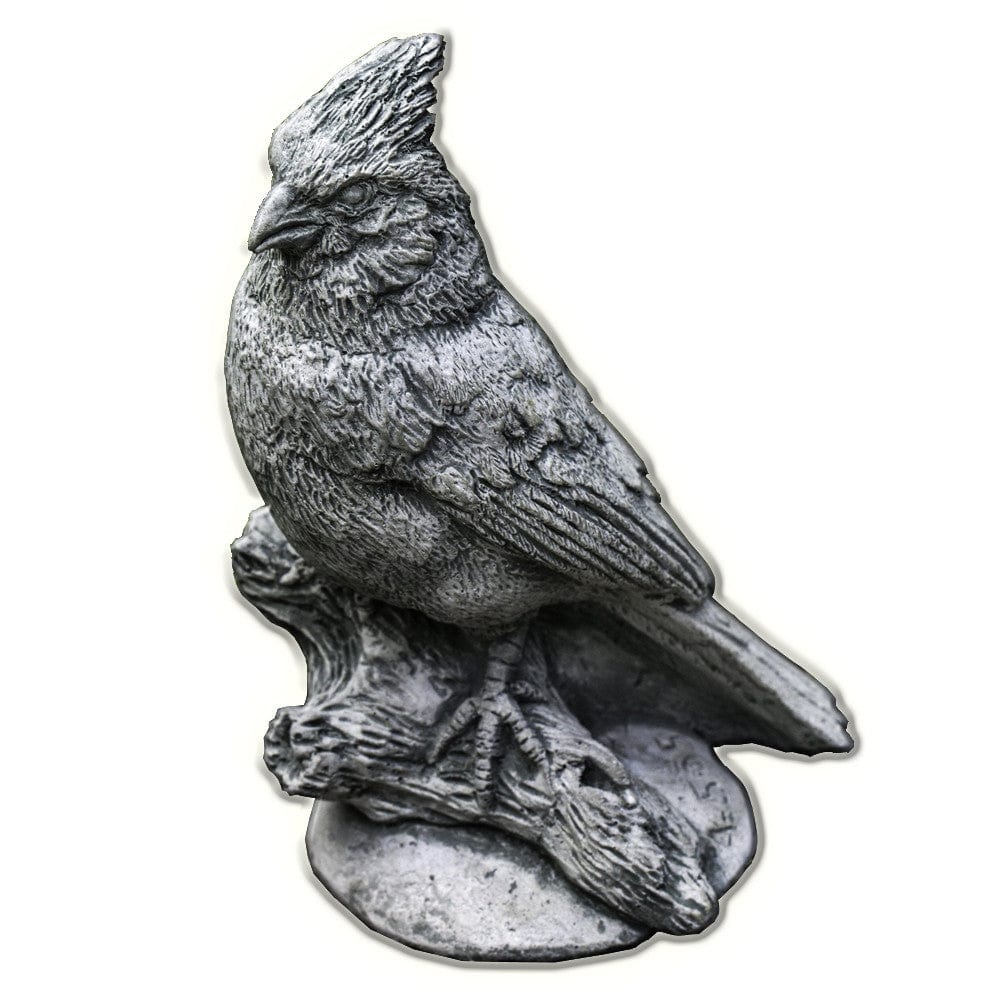 Northern Cardinal Cast Stone Garden Statue - Outdoorartpross