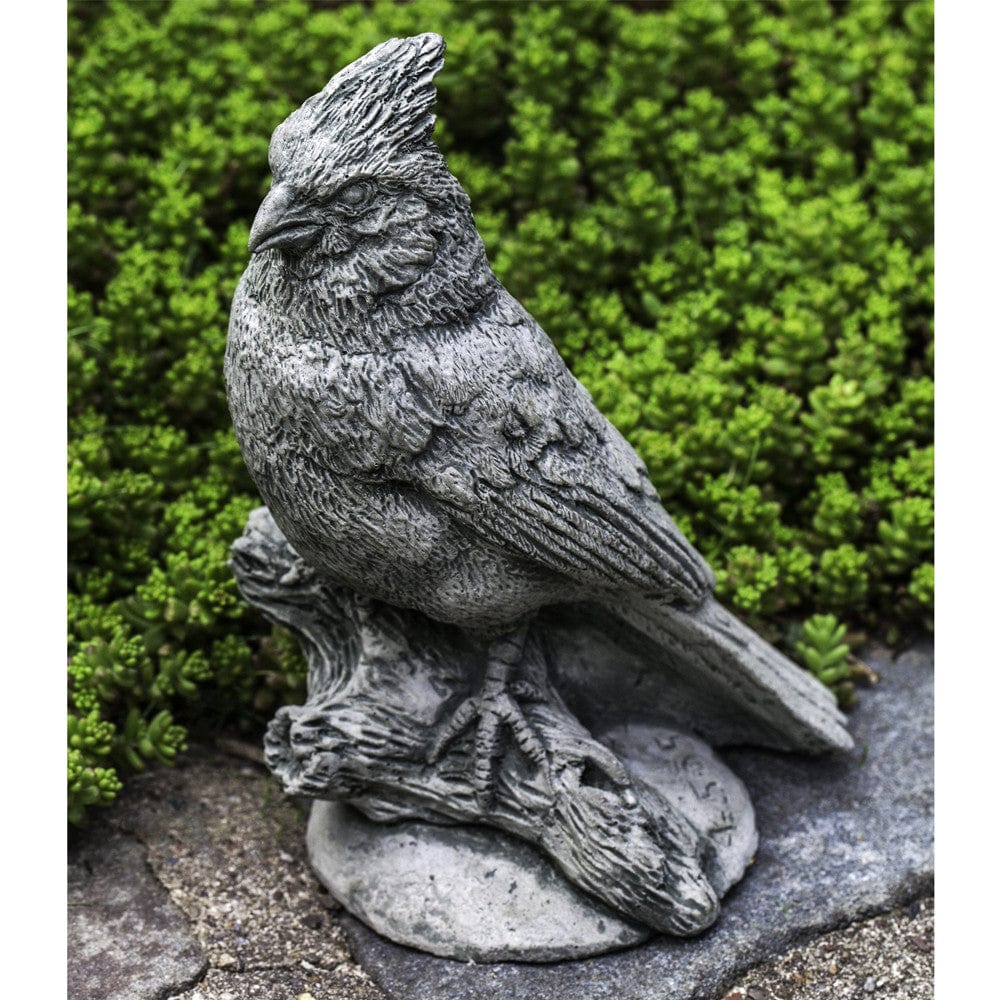 Northern Cardinal Cast Stone Garden Statue - Outdoorartpross