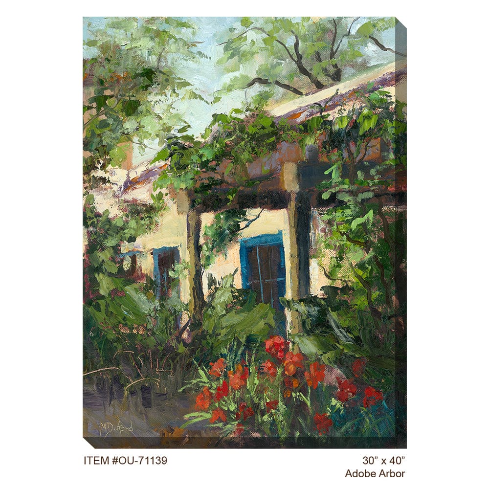Adobe Arbor Outdoor Canvas Art - Outdoorartpross
