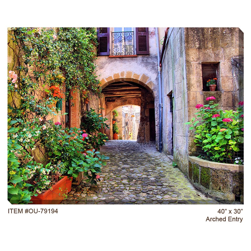 Arched Entry Outdoor Canvas Art - Outdoorartpross