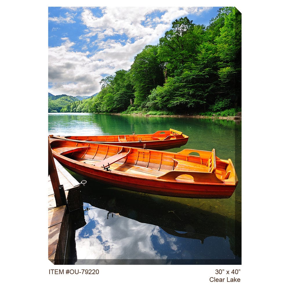 Clear Lake Outdoor Canvas Art - Outdoorartpross