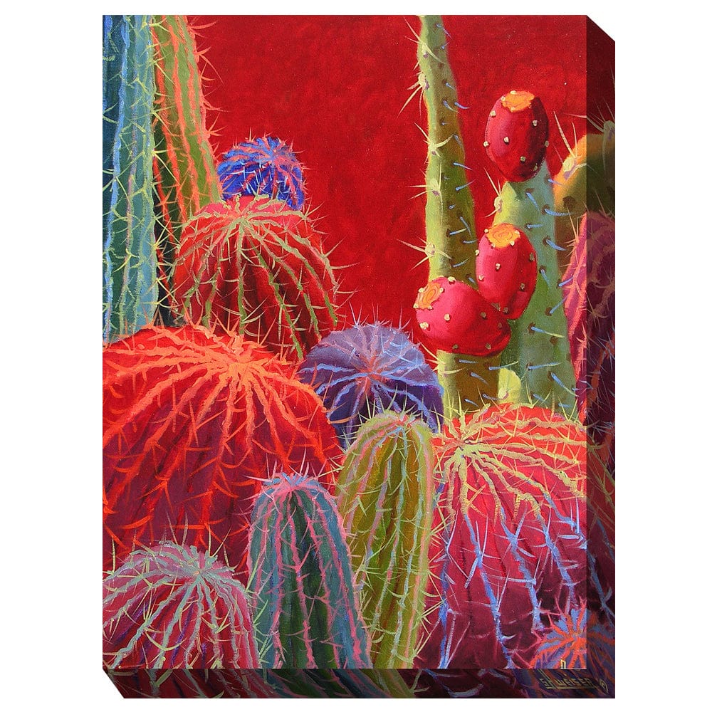 Barrel Cactus #2 Outdoor Canvas Art - Outdoorartpross