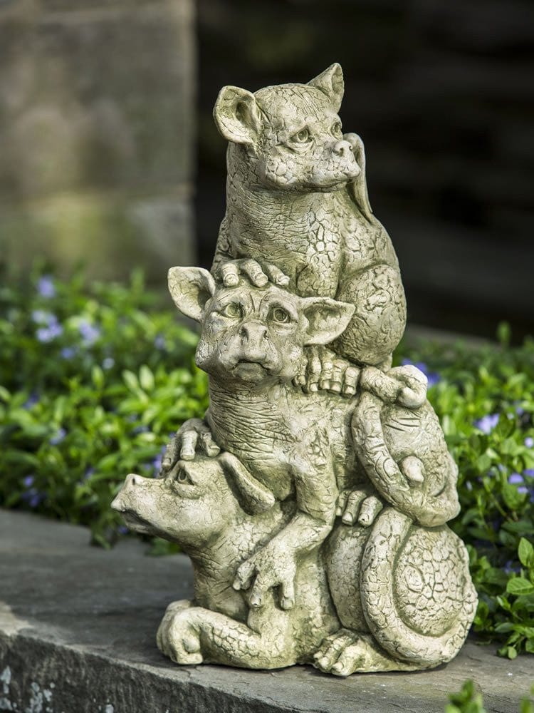 On The Lookout Cast Stone Garden Statue - Outdoorartpross