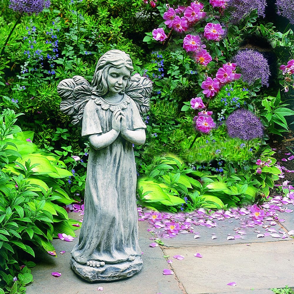 Praying Angel Garden Statue - Outdoorartpross
