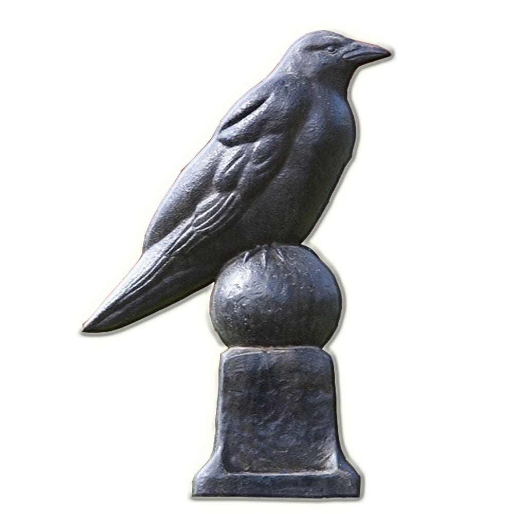 Raven Cast Stone Garden Statue - Outdoorartpross