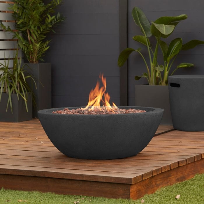 Propane Fire Bowl with Natural Gas Conversion Kit in Shale Outdoorartpross