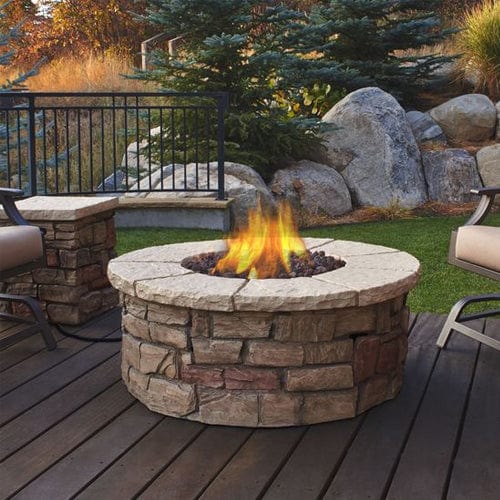 Sedona Round Gas Fire Table - Outdoorartpross