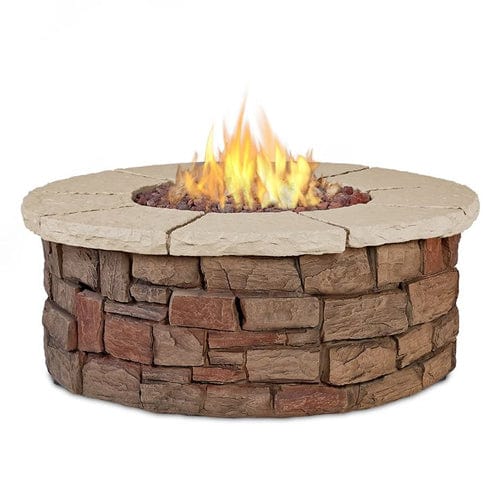Sedona Round Gas Fire Table - Outdoorartpross