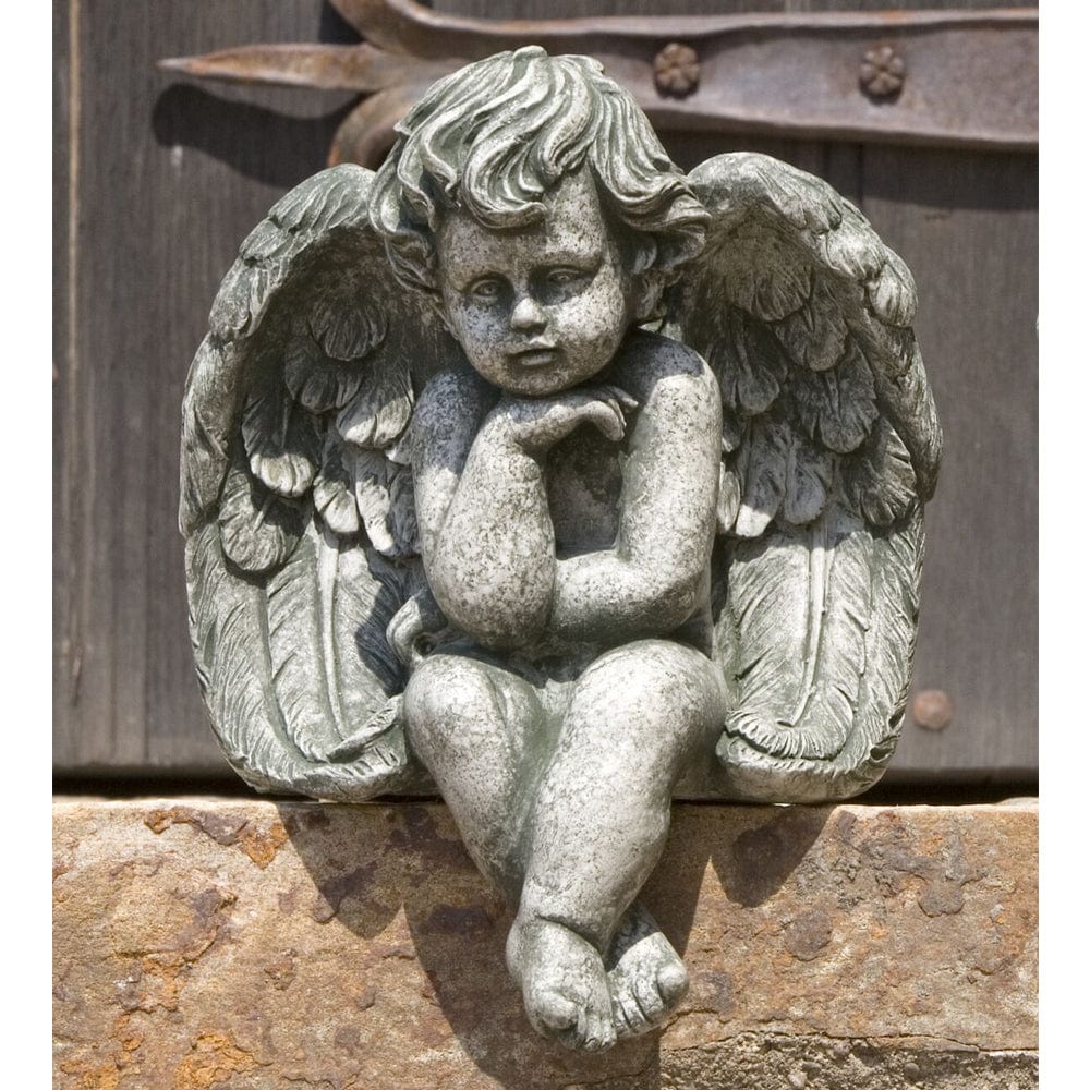 Sitting Cherub Statue-Small - Outdoorartpross