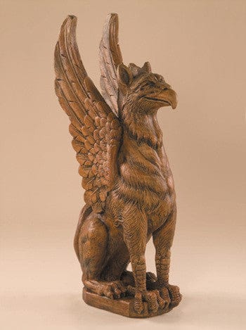 Sitting Griffin Garden Statue - Statuary - Outdoorartpross