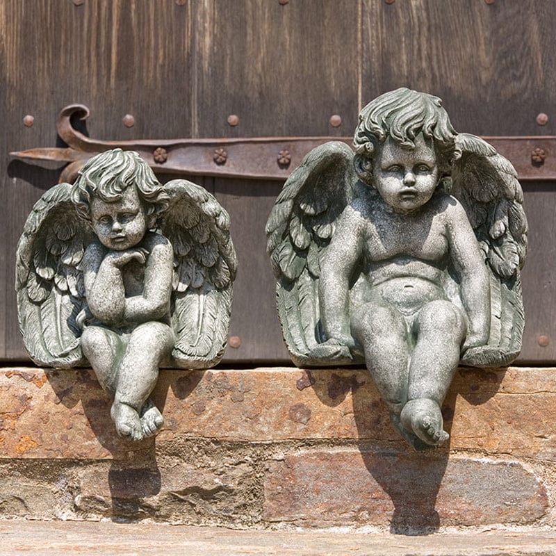 Medium Sitting Cherub - Outdoorartpross