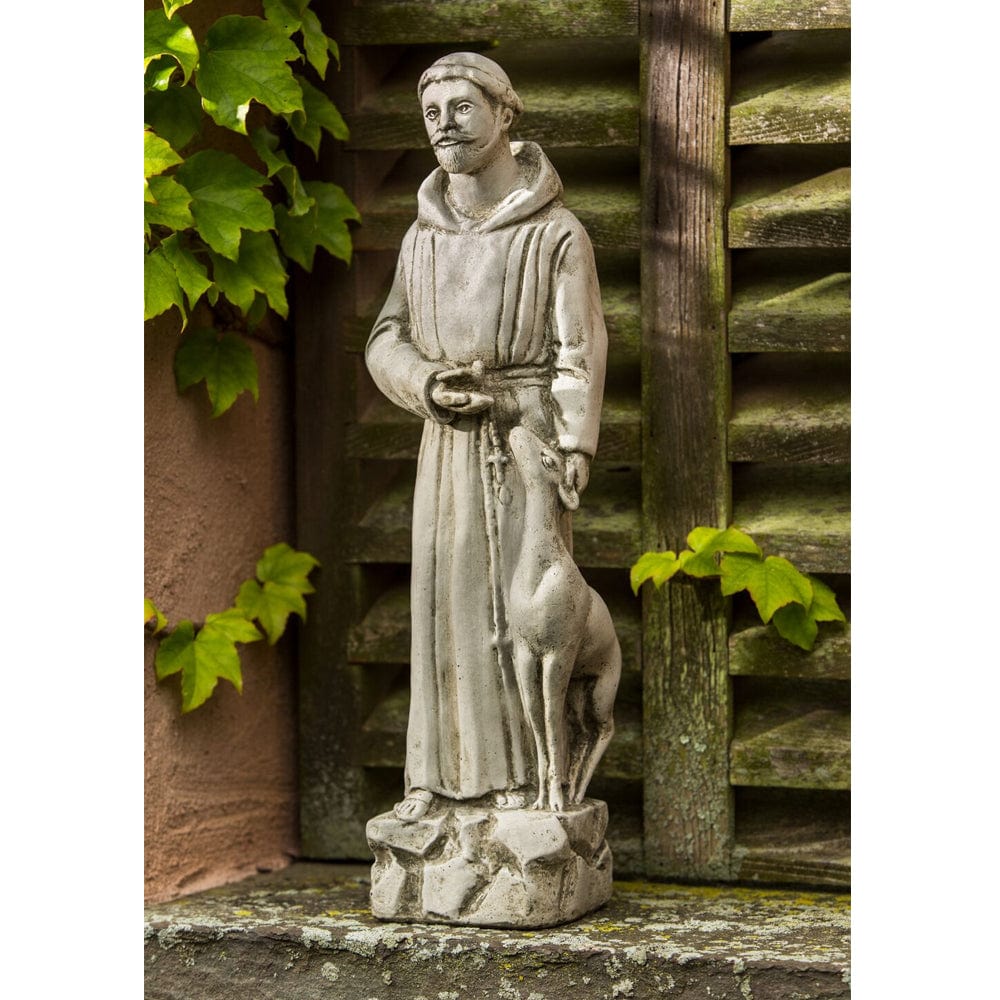 Small St. Francis with Animals Garden Statue - Outdoorartpross