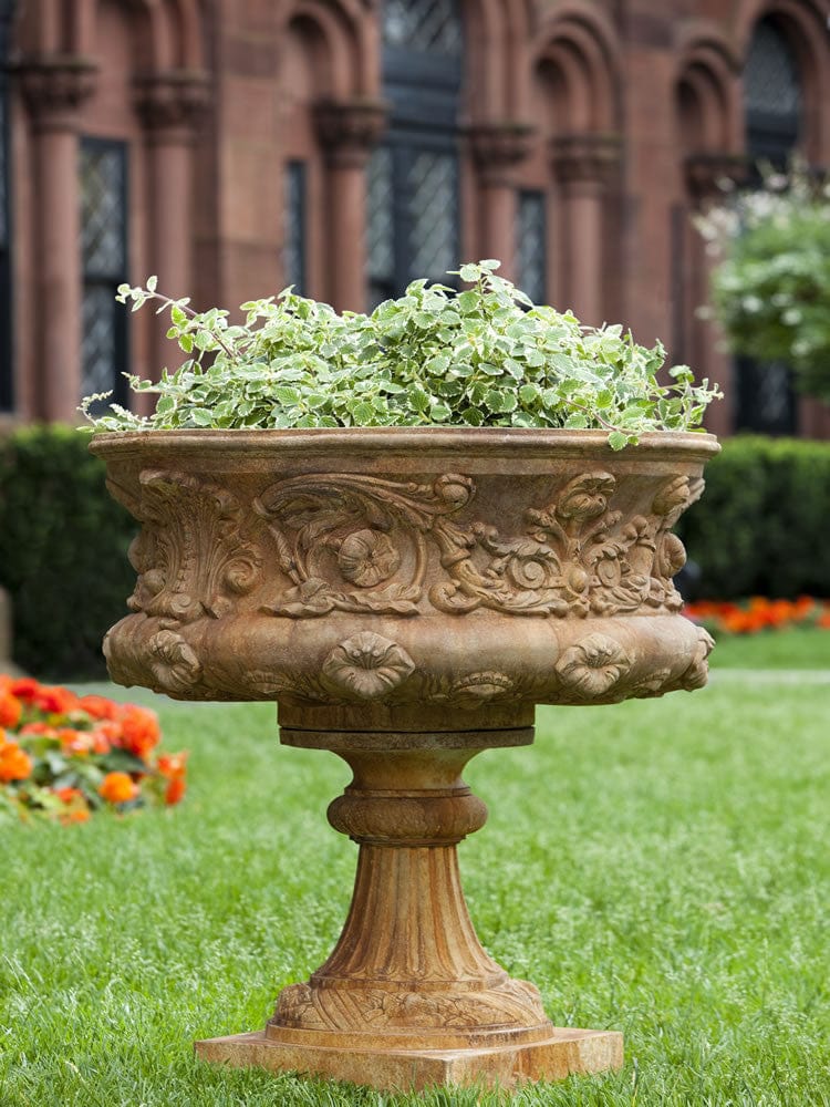 Smithsonian Morning Glory Urn Garden Planter - Outdoorartpross