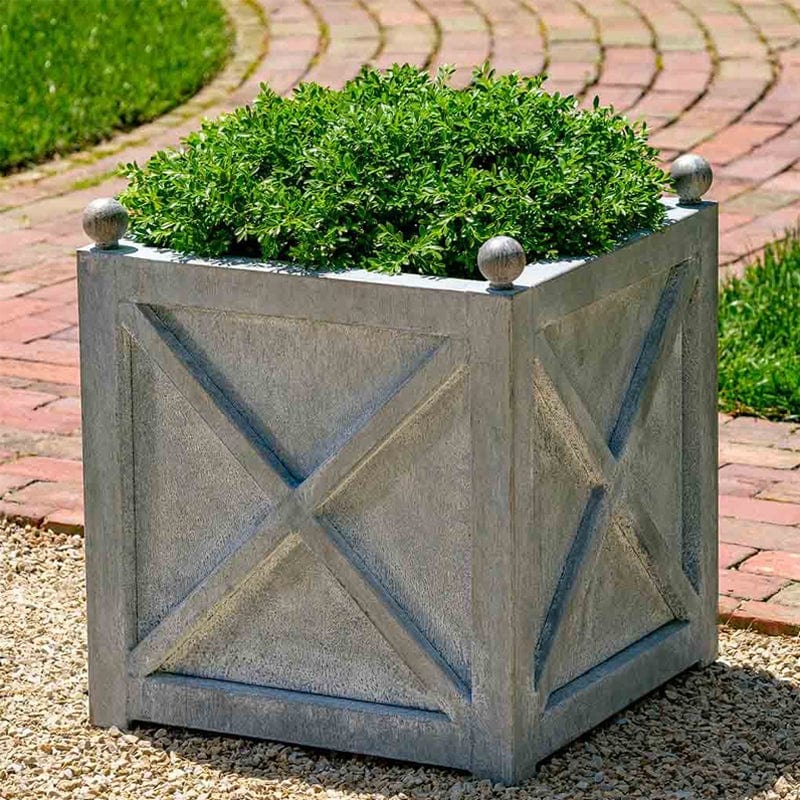 Square Villandry Large Planter - Zinc - Outdoorartpross