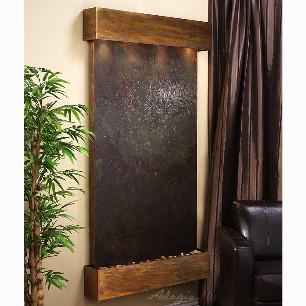 SummitFalls-Multi-ColorFeatherStone-RusticCopper-Squared-White - Outdoorartpross