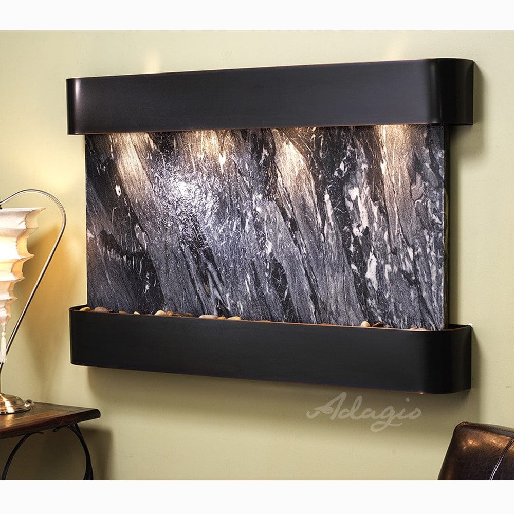 SunriseSprings-BlackSpiderMarble-BlackenedCopper-Rounded-White - Outdoorartpross