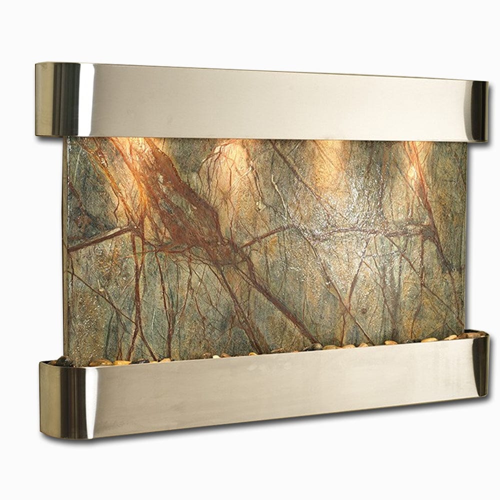 SunriseSprings-RainforestBrownMarble-StainlessSteel-Rounded - Outdoorartpross