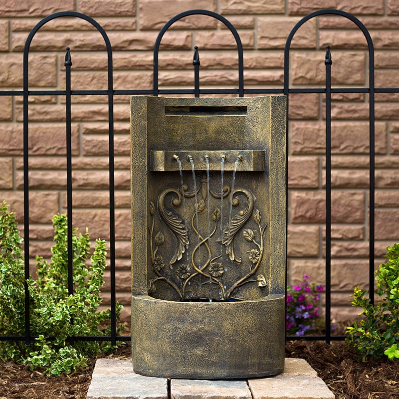 The Tuscany 26" Floor/Wall Fountain - Outdoorartpross
