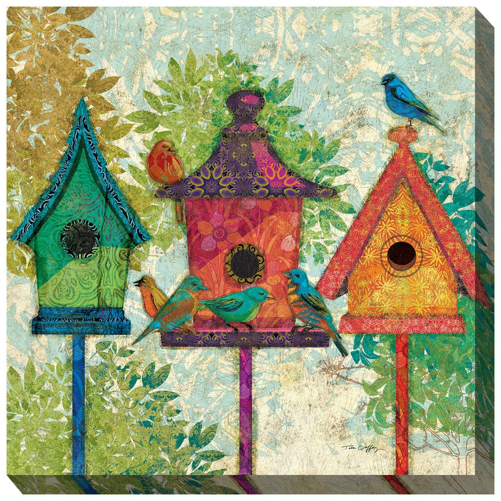 Three Neighbors Outdoor Canvas Art - Outdoorartpross