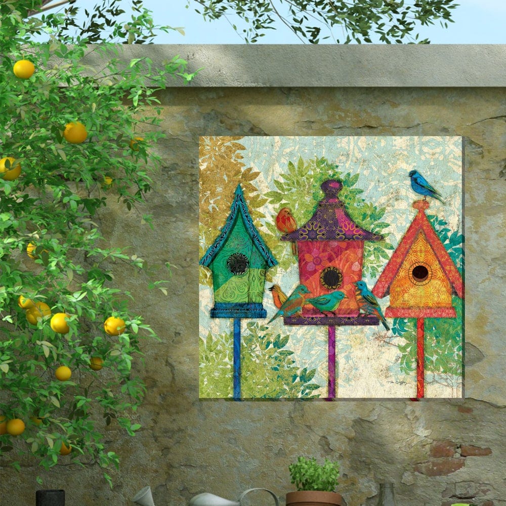 Three Neighbors Outdoor Canvas Art - Outdoorartpross