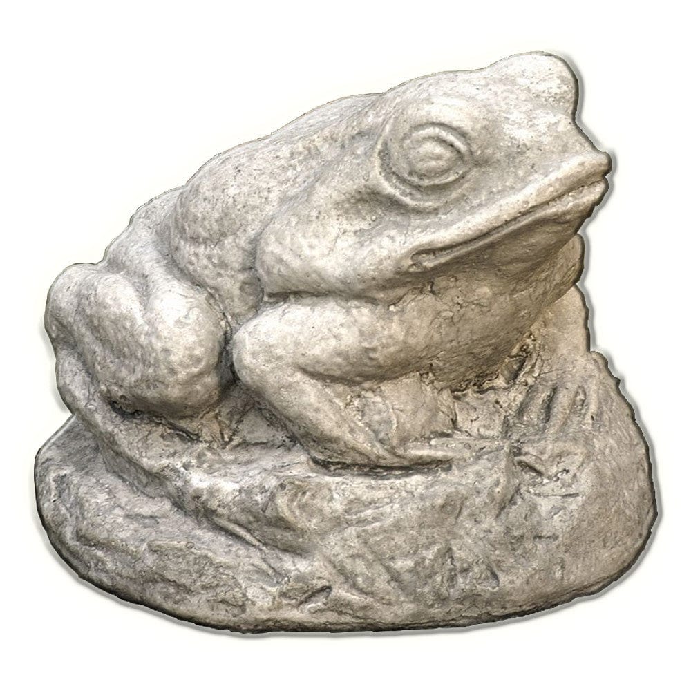 Tiny Frog Cast Stone Garden Statue - Outdoorartpross