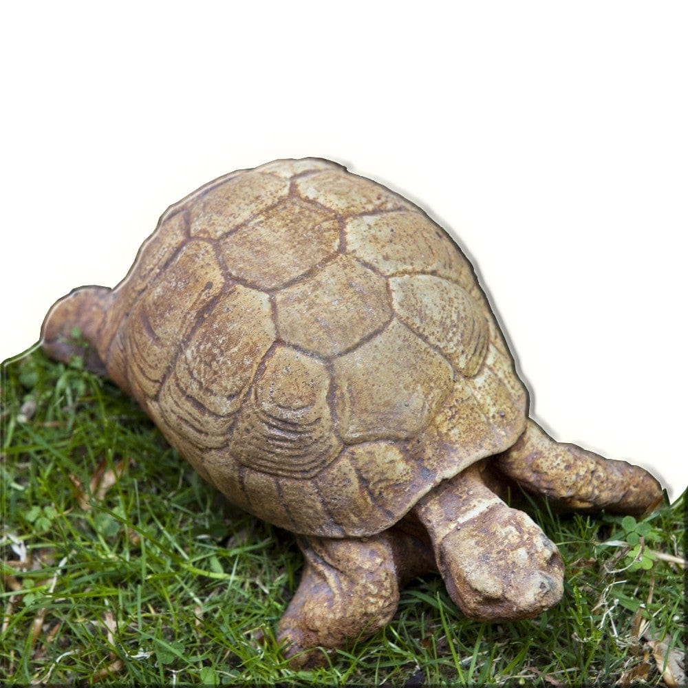 Turtle Cast Stone Garden Statue - Outdoorartpross