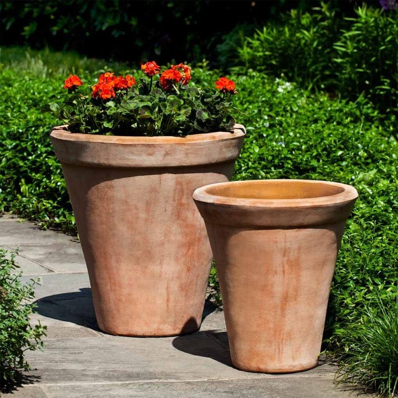 Usuki Planter Set of 2 in Terra Cotta Finish - Outdoorartpross