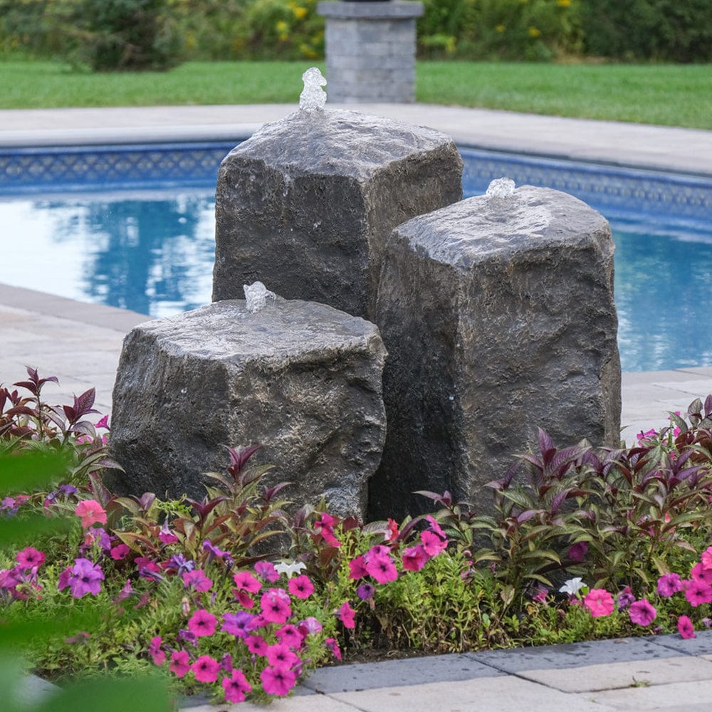 Watershed Triple Rock Outdoor Fountain - Outdoorartpross