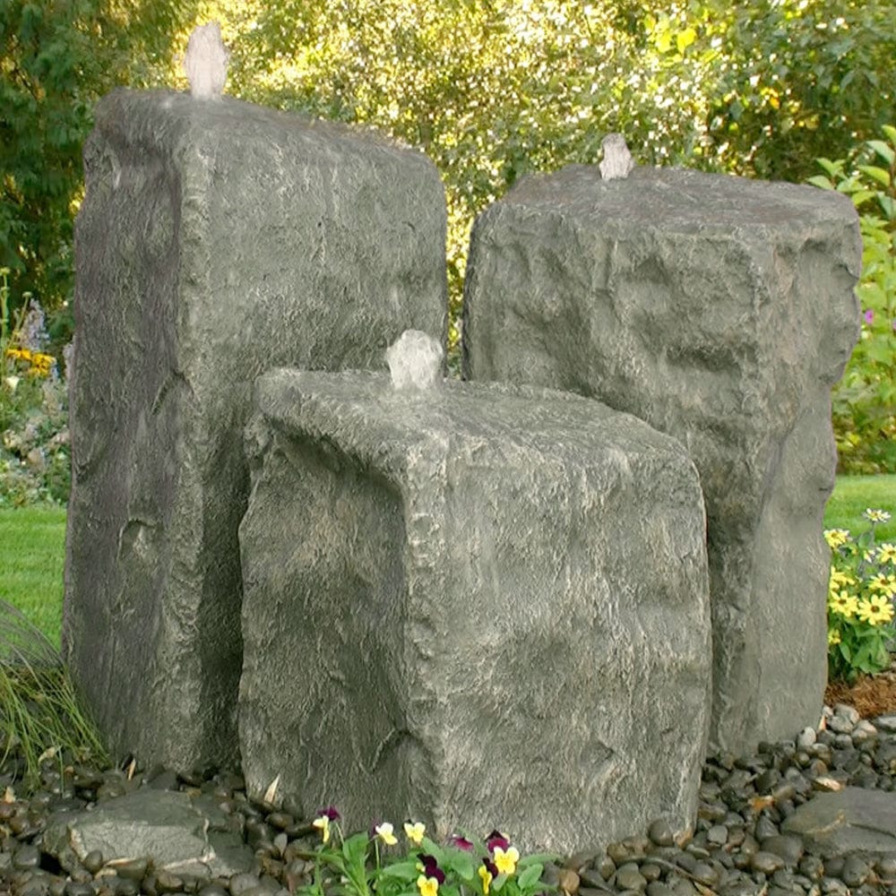 Watershed Triple Rock Outdoor Fountain - Outdoorartpross