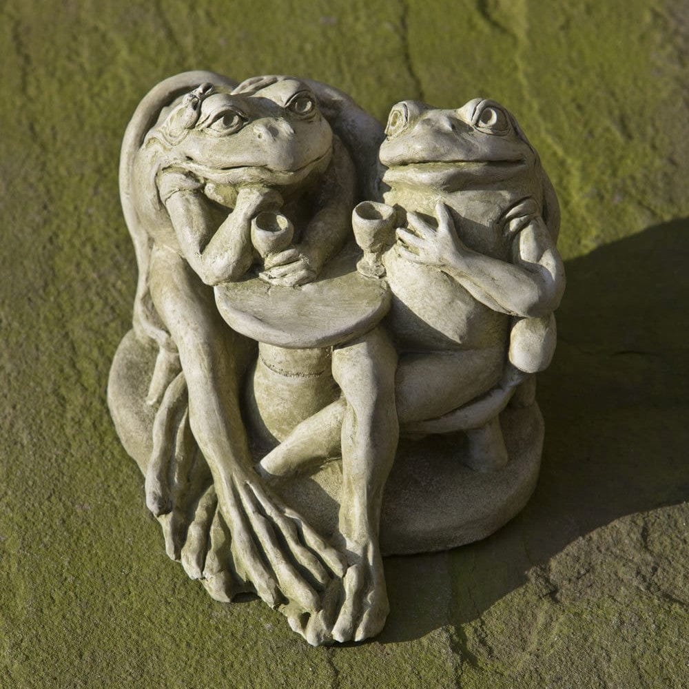 Wine Time Cast Stone Garden Statue - Outdoorartpross