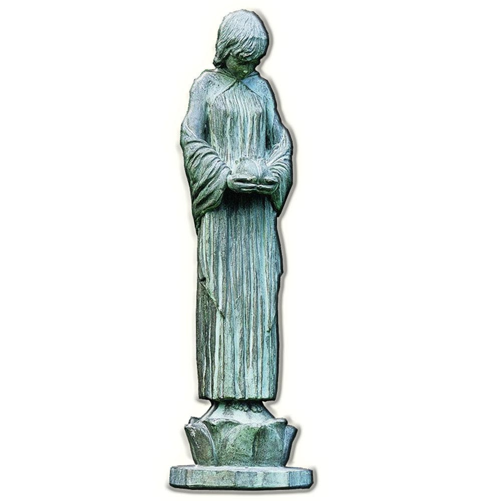 Wood Nymph Cast Stone Garden Statue - Outdoorartpross