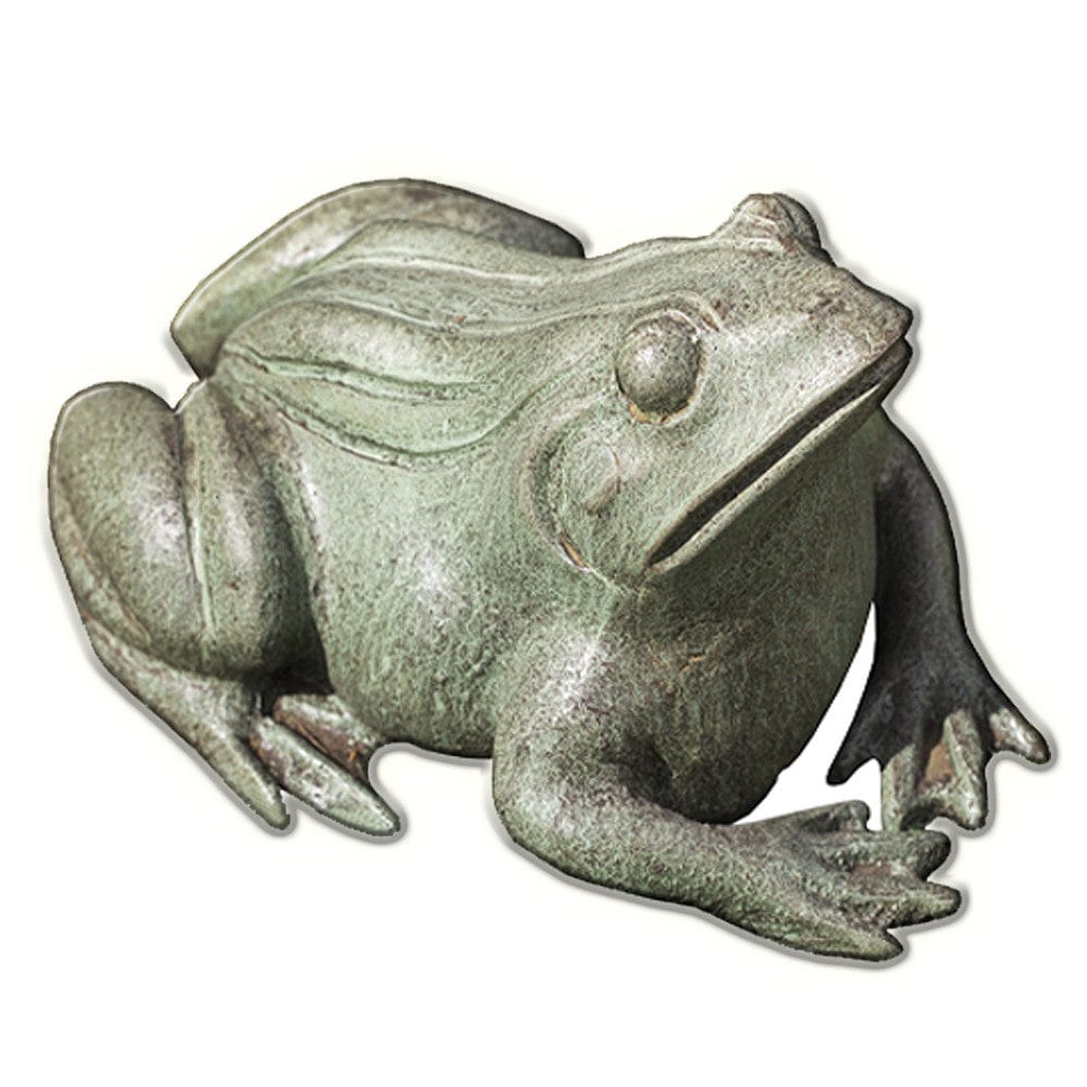 Woodland Frog Cast Stone Garden Statue - Outdoorartpross
