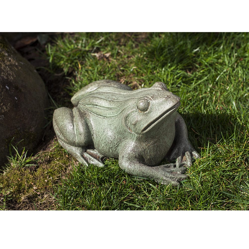 Woodland Frog Cast Stone Garden Statue - Outdoorartpross