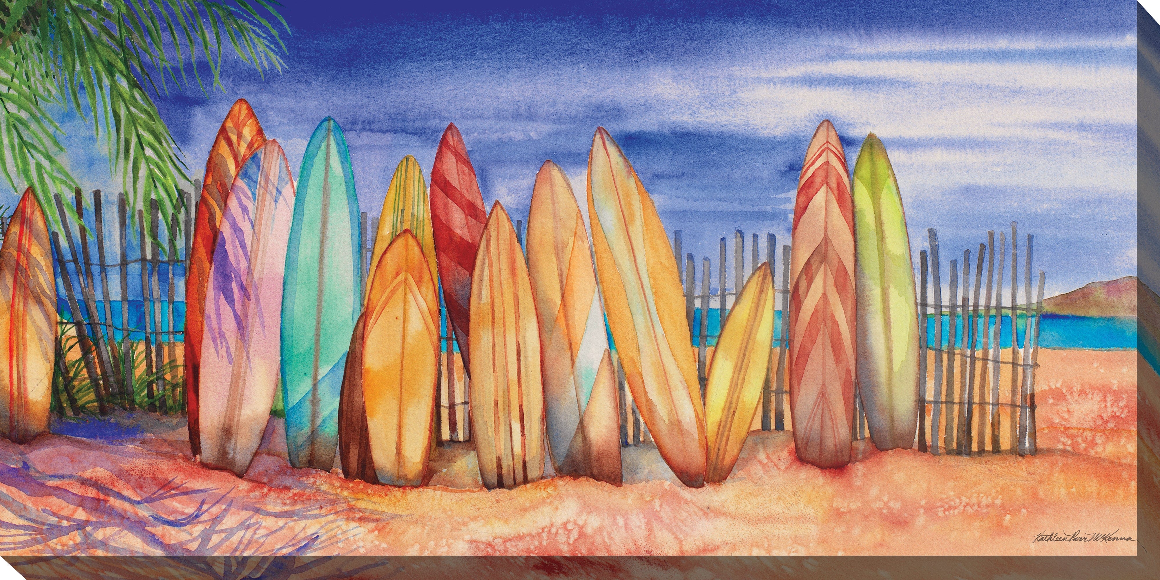 Surfs Up Outdoor Canvass Art - Outdoorartpross